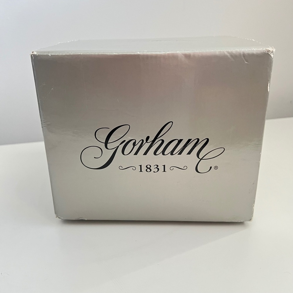 Gorham Lady Anne 7" Full Lead Crystal Rose Bowl Clear Made in Czech Republic